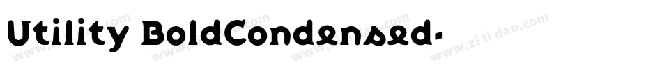 Utility BoldCondensed字体转换